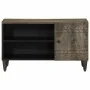 Mueble de TV madera maciza de mango gris claro 80x31,5x46 cm de , Almacenamiento para CD y DVD - Ref: Foro24-4017807, Precio:...