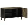 Mueble de TV madera maciza de mango gris claro 80x31,5x46 cm de , Almacenamiento para CD y DVD - Ref: Foro24-4017807, Precio:...