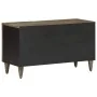 Mueble de TV madera maciza de mango gris claro 80x31,5x46 cm de , Almacenamiento para CD y DVD - Ref: Foro24-4017807, Precio:...