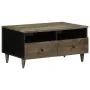 Mesa de centro madera maciza de mango gris claro 80x54x40 cm de , Mesas de centro - Ref: Foro24-4017805, Precio: 131,51 €, De...