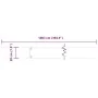 Bordes para césped 10 uds acero laminado frío negro 20x103 cm von , Garteneinfassung und Einfassung - Ref: Foro24-860154, Pre...