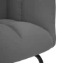 Sillón mecedora con taburete tela gris oscuro de , Mecedoras - Ref: Foro24-4016801, Precio: 140,89 €, Descuento: %
