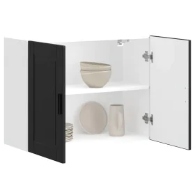 Mueble de pared de cocina Porto madera contrachapada negra de , Armarios de cocina - Ref: Foro24-854068, Precio: 82,81 €, Des...