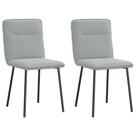 Sillas de comedor 2 unidades terciopelo gris claro by , dining chairs - Ref: Foro24-4101209, Price: 86,70 €, Discount: %