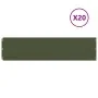 Bordes césped 20 uds acero laminado frío verde oliva 25x103 cm by , Garden edging and edging - Ref: Foro24-860175, Price: 137...