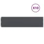 Bordes césped 10 uds antracita 25x103 cm acero laminado frío de , Ribetes y bordes para jardín - Ref: Foro24-860168, Precio: ...