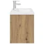 Mueble para lavabo con lavabo integrado y grifo roble artesanal de , Muebles de baño - Ref: Foro24-3328908, Precio: 220,76 €,...