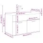 Mueble para lavabo con lavabo integrado y grifo roble artesanal de , Muebles de baño - Ref: Foro24-3328908, Precio: 220,76 €,...