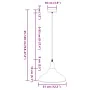 Lámpara colgante regulable en altura E27 gris brillante Ø 31cm de , Lámparas - Ref: Foro24-4103438, Precio: 31,82 €, Descuent...