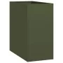 Jardinera acero verde oliva 40x80x80 cm de , Maceteros y jardineras - Ref: Foro24-860776, Precio: 99,83 €, Descuento: %