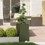 Jardinera acero verde oliva 40x80x80 cm de , Maceteros y jardineras - Ref: Foro24-860776, Precio: 99,83 €, Descuento: %