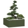 Jardinera acero verde oliva 100x100x40 cm de , Maceteros y jardineras - Ref: Foro24-860818, Precio: 78,03 €, Descuento: %