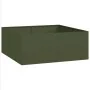 Jardinera acero verde oliva 100x100x40 cm de , Maceteros y jardineras - Ref: Foro24-860818, Precio: 78,03 €, Descuento: %