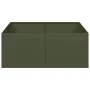 Jardinera acero verde oliva 100x100x40 cm de , Maceteros y jardineras - Ref: Foro24-860818, Precio: 78,03 €, Descuento: %
