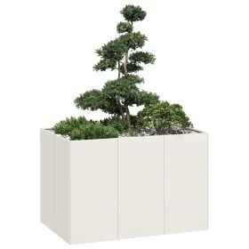 Jardinera acero blanco 120x80x80 cm von , Töpfe und Pflanzgefäße - Ref: Foro24-860788, Preis: 113,45 €, Rabatt: %