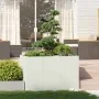 Jardinera acero blanco 120x80x80 cm de , Maceteros y jardineras - Ref: Foro24-860788, Precio: 113,45 €, Descuento: %