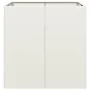 Jardinera acero blanco 80x80x80 cm de , Maceteros y jardineras - Ref: Foro24-860781, Precio: 124,22 €, Descuento: %