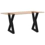 Patas para mesa de comedor 2 uds acero negro 50x(72-73,3) cm de , Patas para mesas - Ref: Foro24-4012716, Precio: 99,39 €, De...