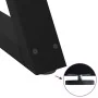 Patas de mesa de centro 2uds acero negro 38x(42-43,3) cm de , Patas para mesas - Ref: Foro24-4012700, Precio: 65,98 €, Descue...