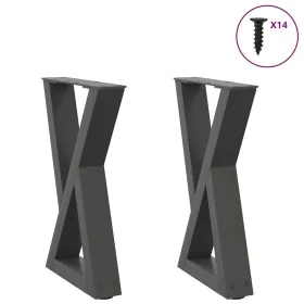 Patas para mesa de centro 2 uds antracita acero 28x(42-43,3) cm de , Patas para mesas - Ref: Foro24-4012698, Precio: 65,80 €,...