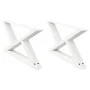 Patas para mesa de centro 2unidades acero blanco 70x(30-31,3)cm de , Patas para mesas - Ref: Foro24-4012693, Precio: 78,66 €,...