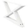 Patas para mesa de centro 2unidades acero blanco 70x(30-31,3)cm de , Patas para mesas - Ref: Foro24-4012693, Precio: 78,66 €,...