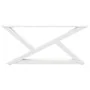 Patas para mesa de centro 2unidades acero blanco 70x(30-31,3)cm de , Patas para mesas - Ref: Foro24-4012693, Precio: 78,66 €,...