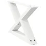 Patas para mesa de centro 2unidades acero blanco 50x(30-31,3)cm de , Patas para mesas - Ref: Foro24-4012685, Precio: 68,59 €,...