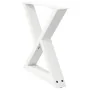 Patas para mesa de centro 2 uds acero blanco 60x(42-43,3) cm de , Patas para mesas - Ref: Foro24-4012709, Precio: 82,98 €, De...