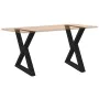 Patas para mesa de comedor 2 uds acero negro 70x(72-73,3) cm de , Patas para mesas - Ref: Foro24-4012728, Precio: 108,98 €, D...
