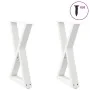 Patas de mesa de comedor 2 uds acero blanco 60x(72-73,3) cm de , Patas para mesas - Ref: Foro24-4012721, Precio: 109,17 €, De...