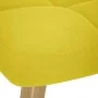 Sillón de relax con taburete tela amarillo clara de , Sillones - Ref: Foro24-4016787, Precio: 125,28 €, Descuento: %