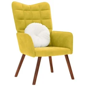 Sillón de relax terciopelo amarillo de , Sillones - Ref: Foro24-4016817, Precio: 103,61 €, Descuento: %