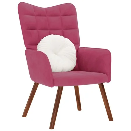 Sillón de relax de terciopelo rojo vino tinto de , Sillones - Ref: Foro24-4016815, Precio: 103,72 €, Descuento: %