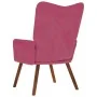 Sillón de relax de terciopelo rojo vino tinto de , Sillones - Ref: Foro24-4016815, Precio: 103,72 €, Descuento: %