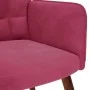 Sillón de relax de terciopelo rojo vino tinto de , Sillones - Ref: Foro24-4016815, Precio: 103,72 €, Descuento: %
