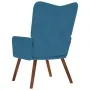 Sillón de relax de terciopelo azul de , Sillones - Ref: Foro24-4016820, Precio: 102,22 €, Descuento: %