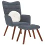 Sillón de relax con reposapiés terciopelo gris oscuro de , Sillones - Ref: Foro24-4016822, Precio: 121,70 €, Descuento: %
