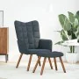 Sillón de relax con reposapiés terciopelo gris oscuro de , Sillones - Ref: Foro24-4016822, Precio: 121,70 €, Descuento: %