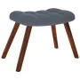 Sillón de relax con reposapiés terciopelo gris oscuro de , Sillones - Ref: Foro24-4016822, Precio: 121,70 €, Descuento: %
