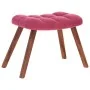 Mecedora con taburete de terciopelo rojo vino de , Mecedoras - Ref: Foro24-4016848, Precio: 140,76 €, Descuento: %