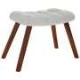 Mecedora con taburete de terciopelo gris claro de , Mecedoras - Ref: Foro24-4016843, Precio: 139,04 €, Descuento: %