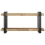 Estante de pared madera maciza de mango 90x33x45 cm von , CD- und DVD-Speicher - Ref: Foro24-4017485, Preis: 109,32 €, Rabatt: %