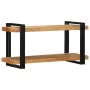 Estante de pared madera maciza de acacia 90x33x45 cm de , Almacenamiento para CD y DVD - Ref: Foro24-4017487, Precio: 86,74 €...
