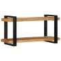 Estante de pared madera maciza de acacia 90x33x45 cm de , Almacenamiento para CD y DVD - Ref: Foro24-4017487, Precio: 86,74 €...