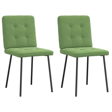 Sillas de comedor 2 unidades terciopelo verde claro de , Sillas de comedor - Ref: Foro24-4101060, Precio: 81,48 €, Descuento: %