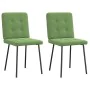 Sillas de comedor 2 unidades terciopelo verde claro de , Sillas de comedor - Ref: Foro24-4101060, Precio: 81,48 €, Descuento: %