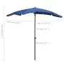 Sombrilla de jardín con palo azul azure 200x130 cm de vidaXL, Sombrillas - Ref: Foro24-315558, Precio: 40,18 €, Descuento: %