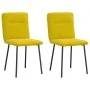 Sillas de comedor 2 unidades terciopelo amarillo de , Sillas de comedor - Ref: Foro24-4101216, Precio: 85,97 €, Descuento: %