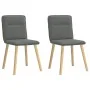 Sillas de comedor 2 unidades tela gris oscuro de , Sillas de comedor - Ref: Foro24-4101221, Precio: 104,91 €, Descuento: %